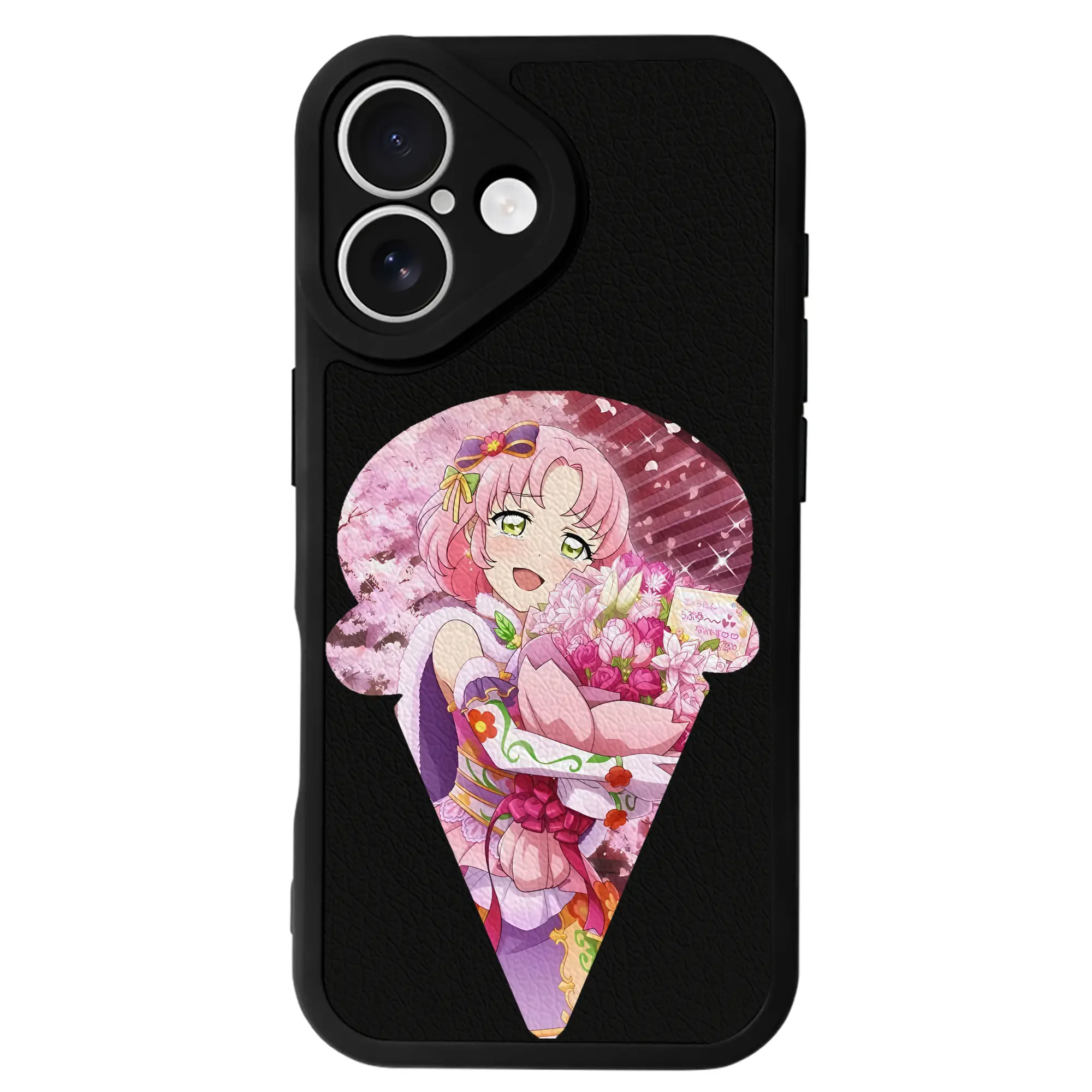 アイカツ グッズ 北大路 さくら - IPhone 16シリーズ対応 ・ シリコンスマホケース ・ レザー調 ・ 高精度フィット ・ 耐衝撃 ・ ワイヤレス充電対応 ・ 精密カット